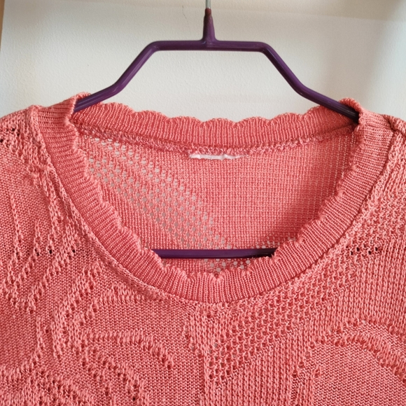 Vintage Retro Finely Knitted Short Sleeve Blouse - Picture 10 of 16